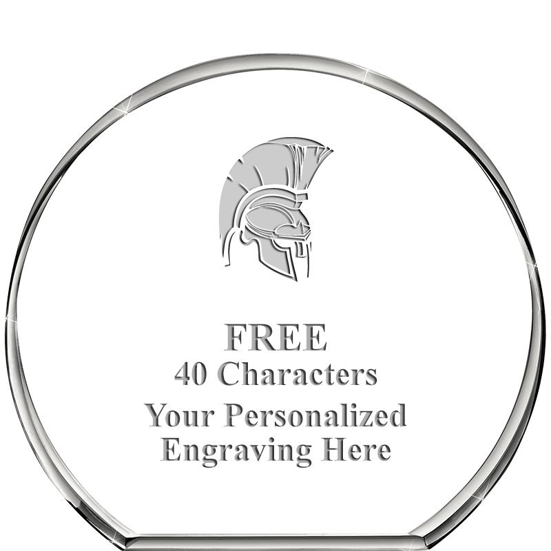 4"STANDING CIRCLE PAPERWEIGHT