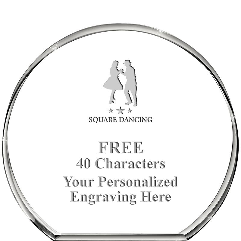 4"STANDING CIRCLE PAPERWEIGHT