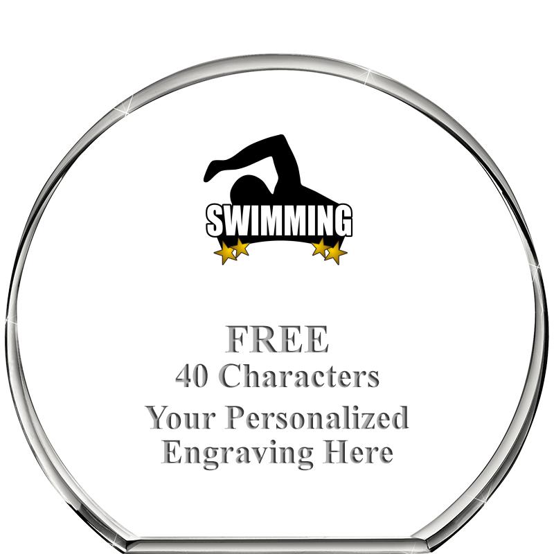 4"STANDING CIRCLE PAPERWEIGHT