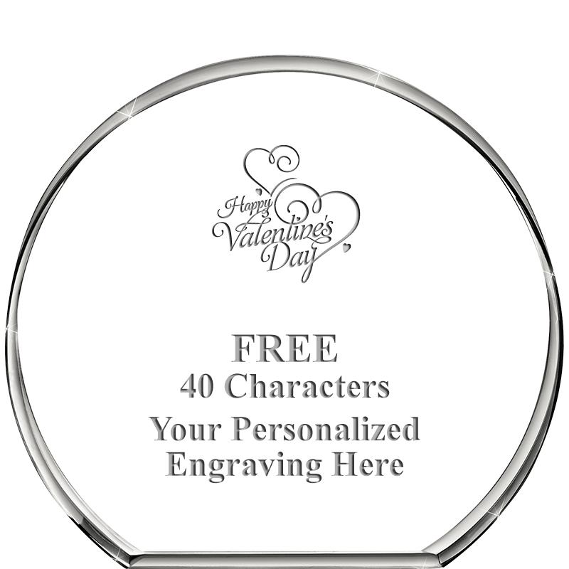 4"STANDING CIRCLE PAPERWEIGHT