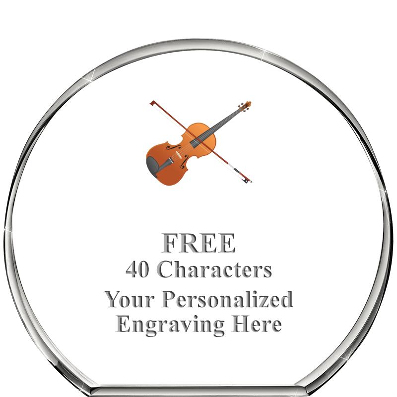 4"STANDING CIRCLE PAPERWEIGHT