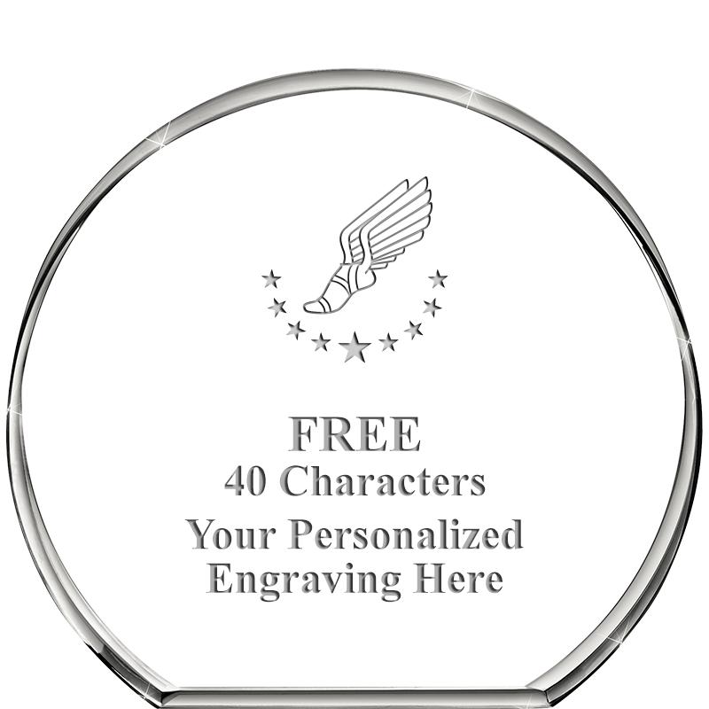 4"STANDING CIRCLE PAPERWEIGHT