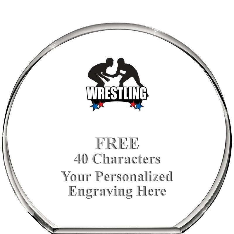 4"STANDING CIRCLE PAPERWEIGHT