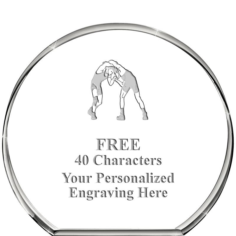 4"STANDING CIRCLE PAPERWEIGHT