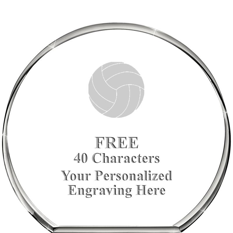 4"STANDING CIRCLE PAPERWEIGHT