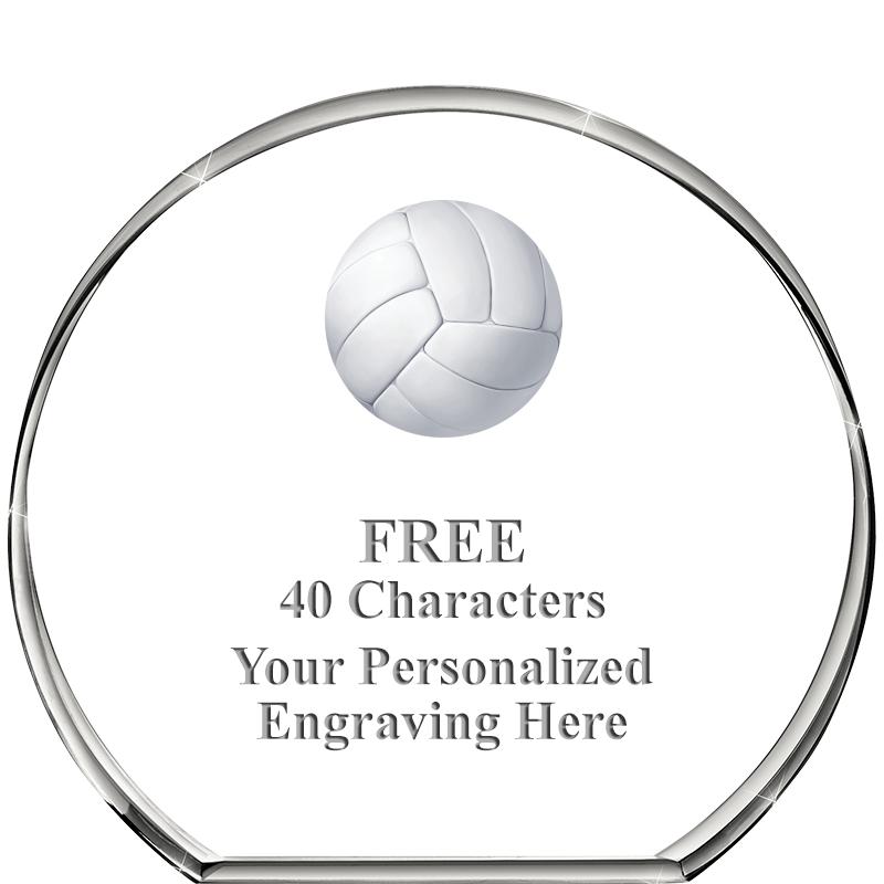 4"STANDING CIRCLE PAPERWEIGHT