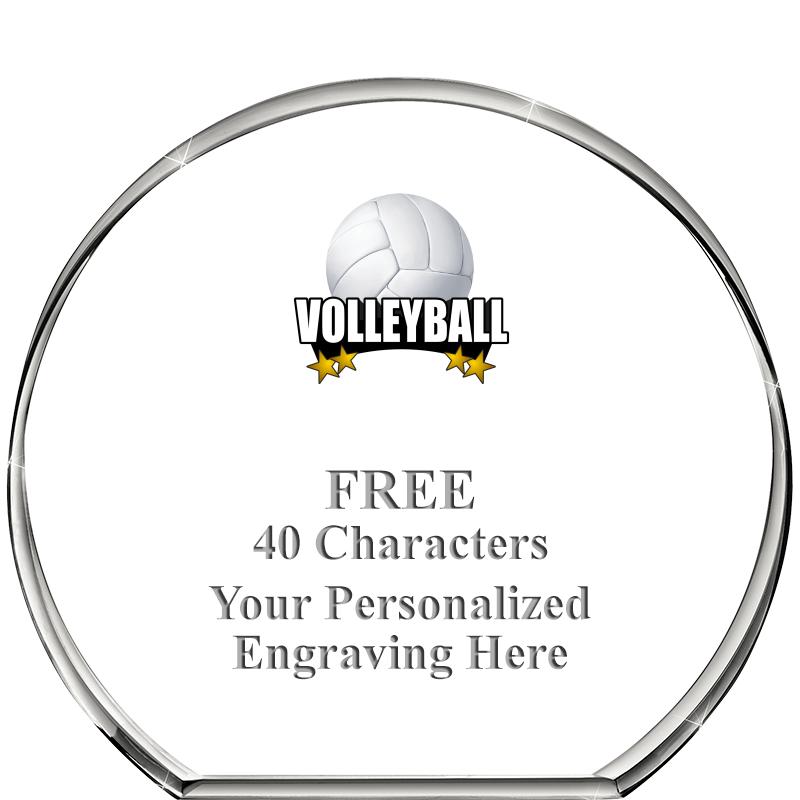 4"STANDING CIRCLE PAPERWEIGHT