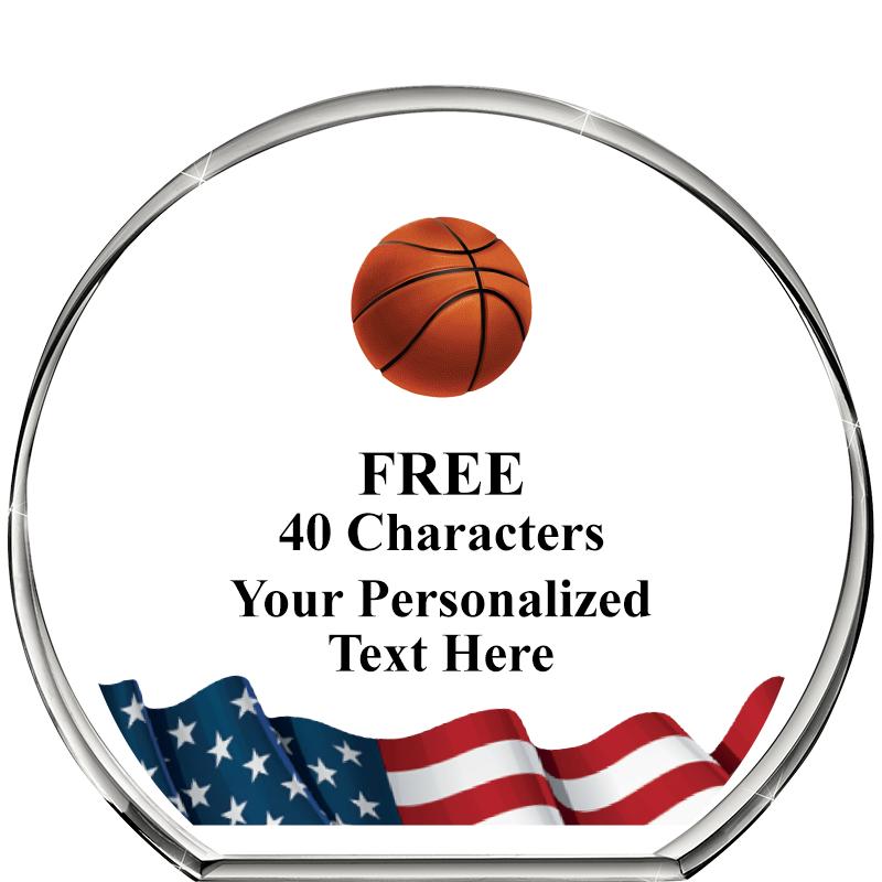 4"FLAG STANDING CIRCLE PPRWGHT