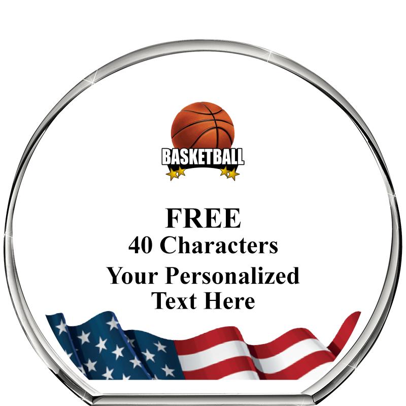 4"FLAG STANDING CIRCLE PPRWGHT