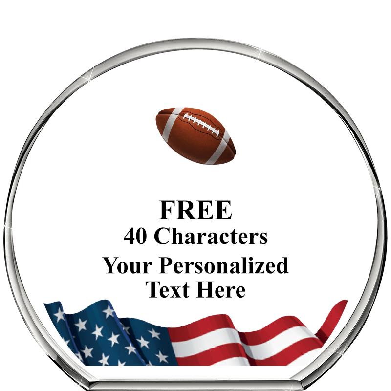 4"FLAG STANDING CIRCLE PPRWGHT