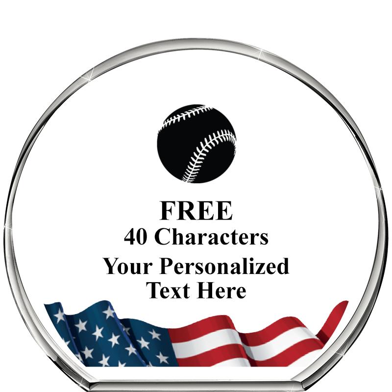 4"FLAG STANDING CIRCLE PPRWGHT