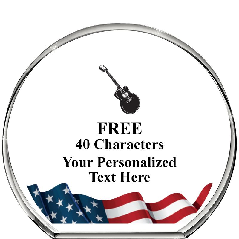 4"FLAG STANDING CIRCLE PPRWGHT