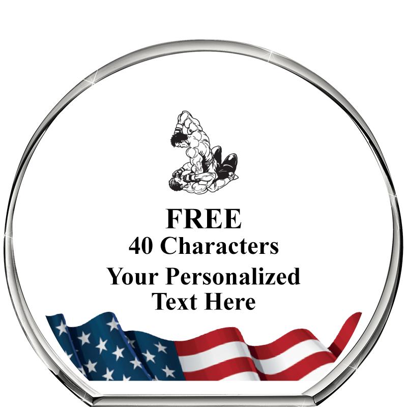 4"FLAG STANDING CIRCLE PPRWGHT