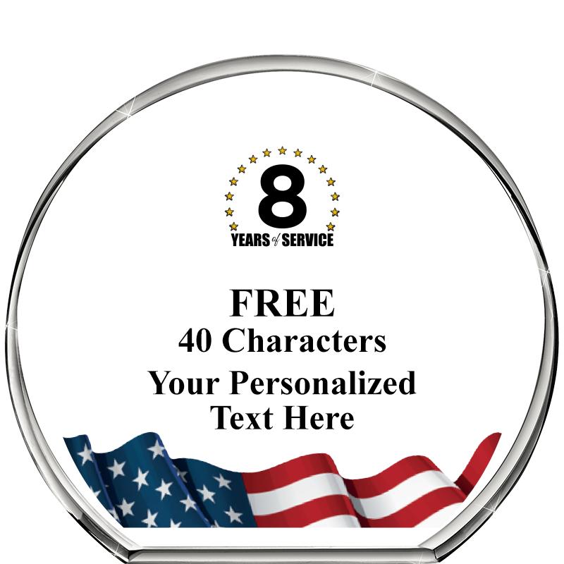 4"FLAG STANDING CIRCLE PPRWGHT