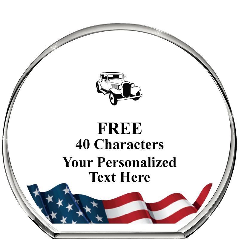 4"FLAG STANDING CIRCLE PPRWGHT