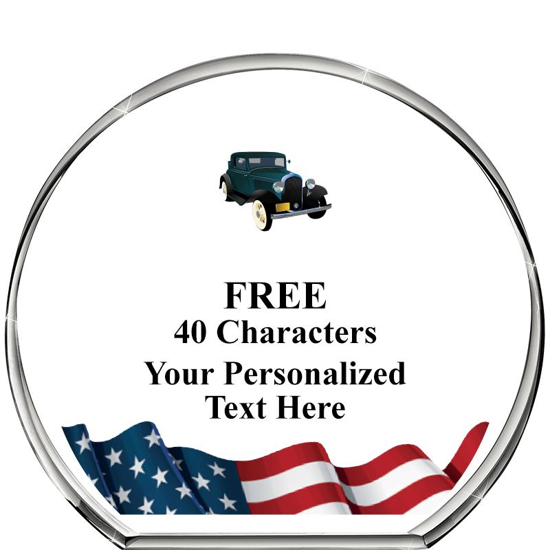 4"FLAG STANDING CIRCLE PPRWGHT