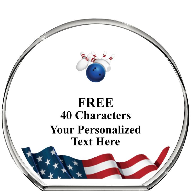 4"FLAG STANDING CIRCLE PPRWGHT