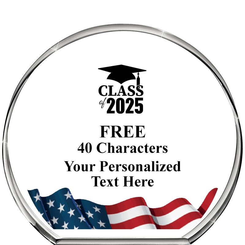 4"FLAG STANDING CIRCLE PPRWGHT