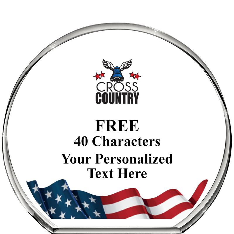 4"FLAG STANDING CIRCLE PPRWGHT