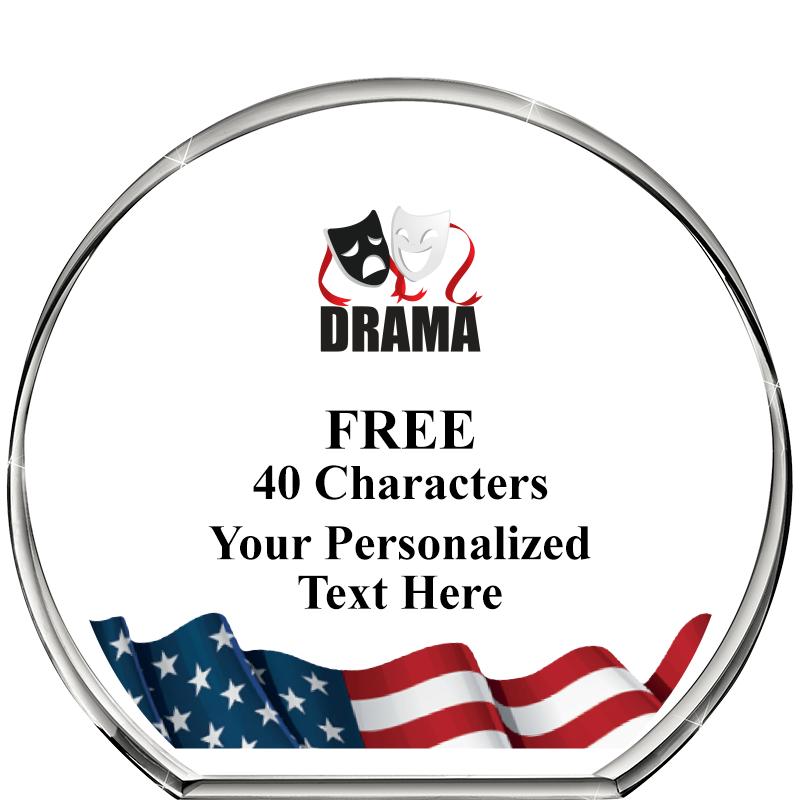 4"FLAG STANDING CIRCLE PPRWGHT