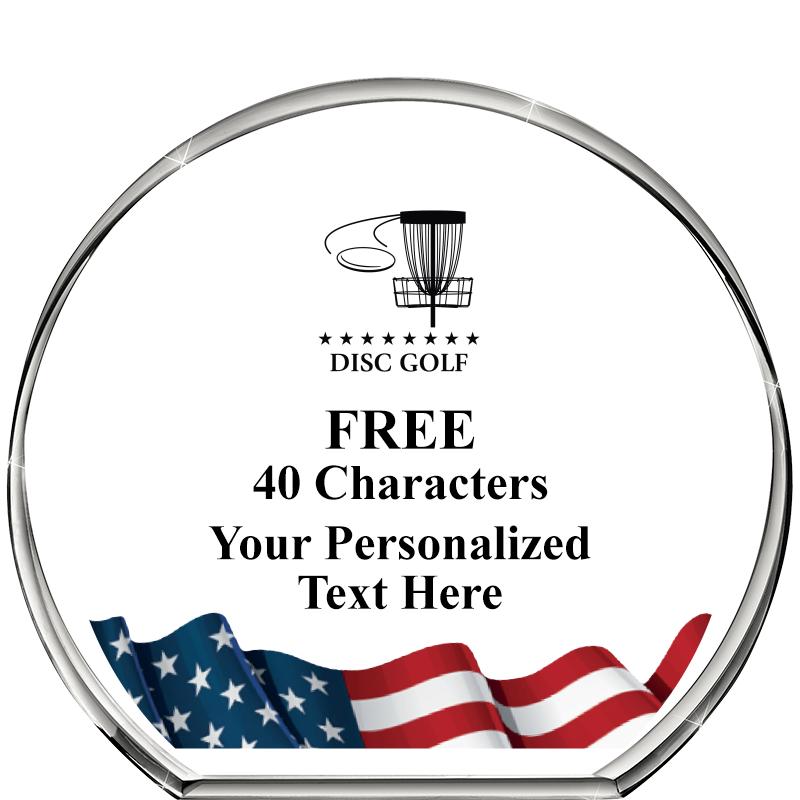 4"FLAG STANDING CIRCLE PPRWGHT