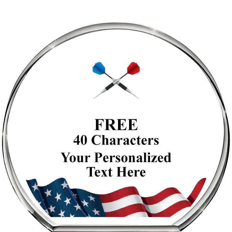 4"FLAG STANDING CIRCLE PPRWGHT