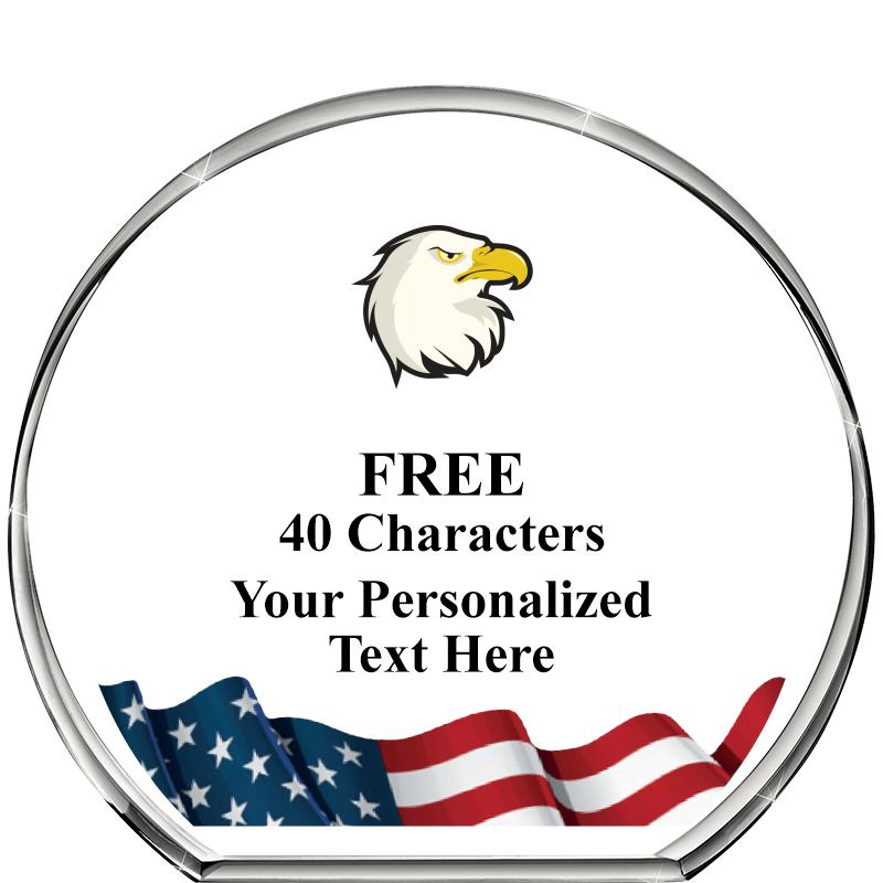 4"FLAG STANDING CIRCLE PPRWGHT