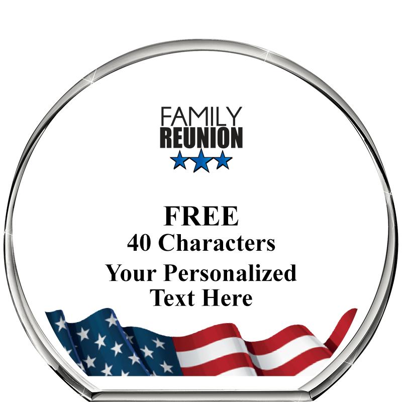 4"FLAG STANDING CIRCLE PPRWGHT