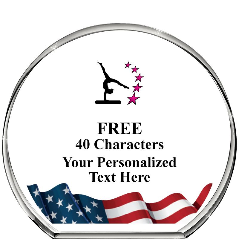 4"FLAG STANDING CIRCLE PPRWGHT