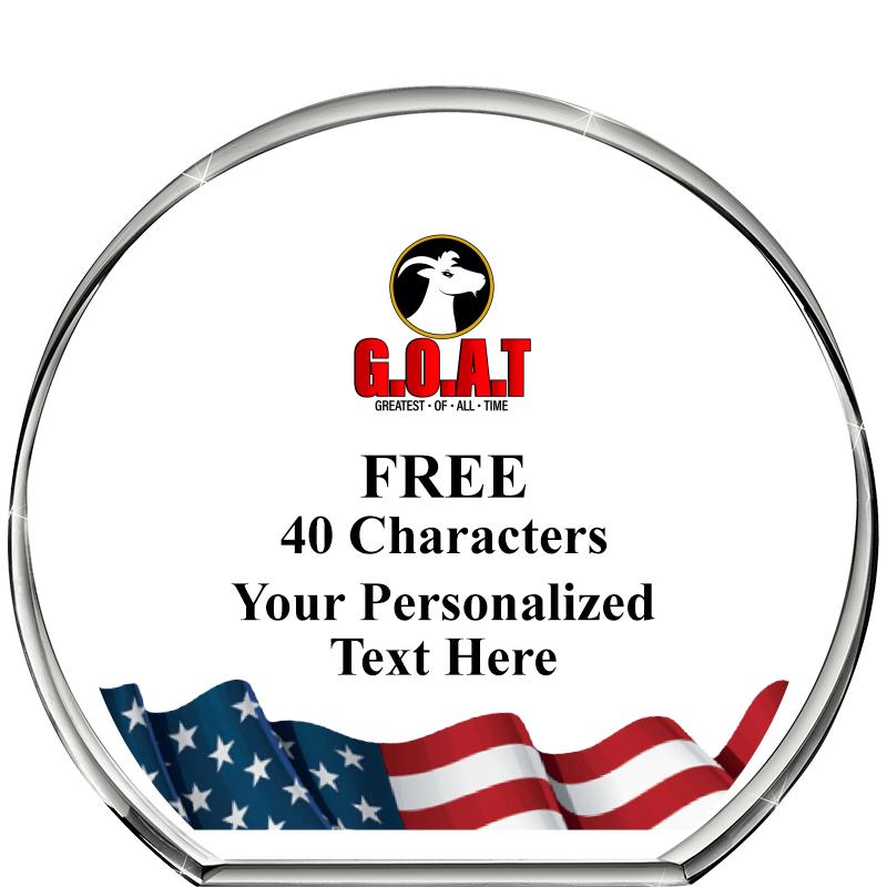 4"FLAG STANDING CIRCLE PPRWGHT