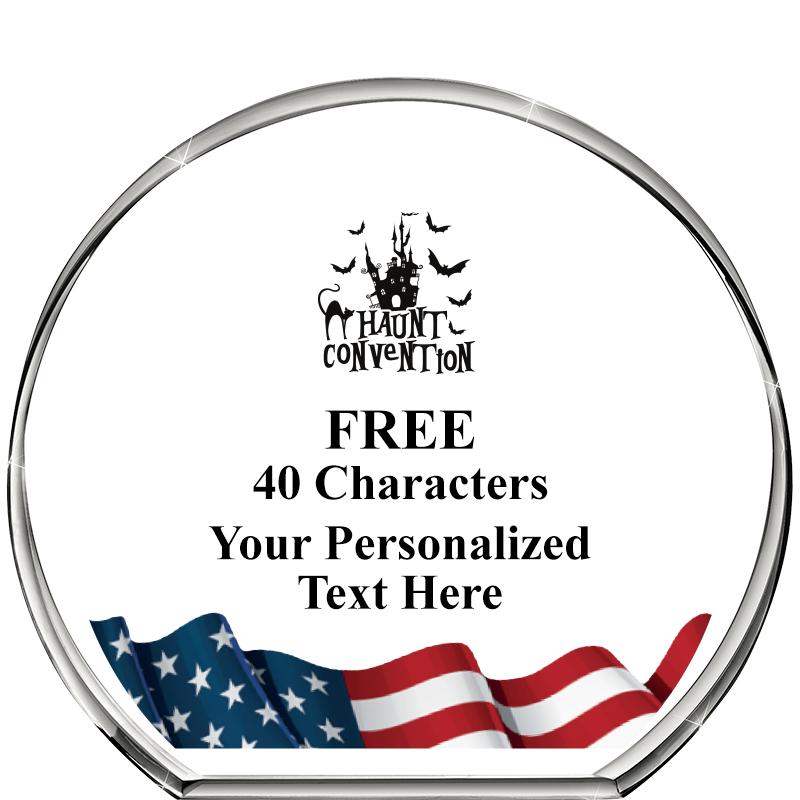 4"FLAG STANDING CIRCLE PPRWGHT