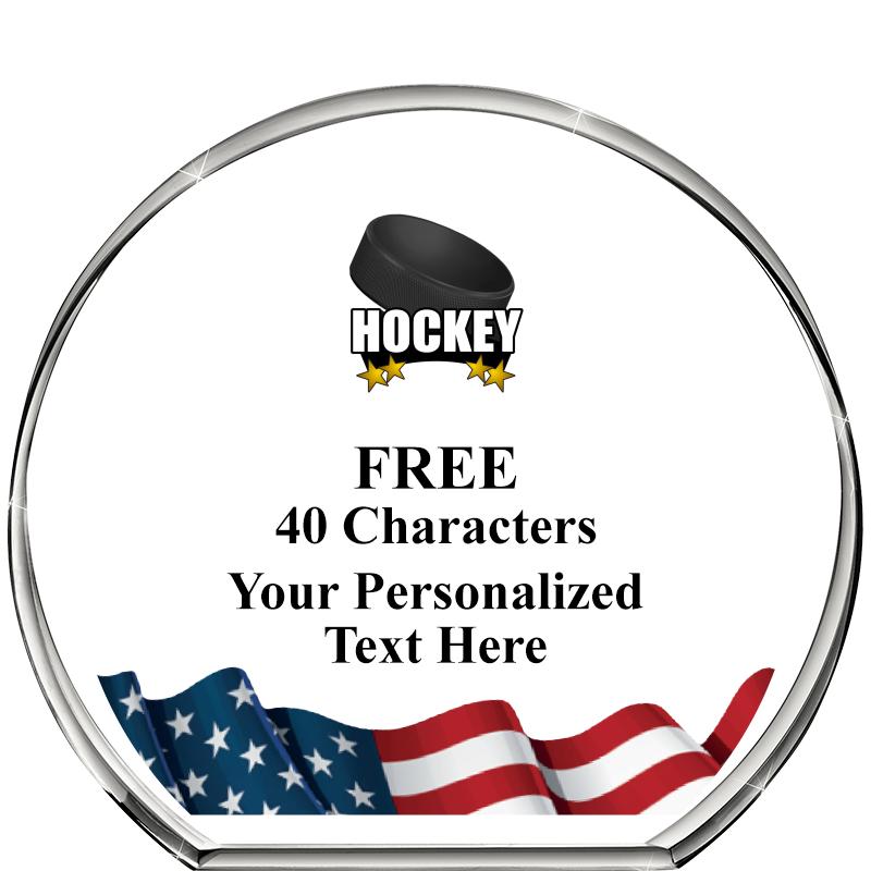 4"FLAG STANDING CIRCLE PPRWGHT