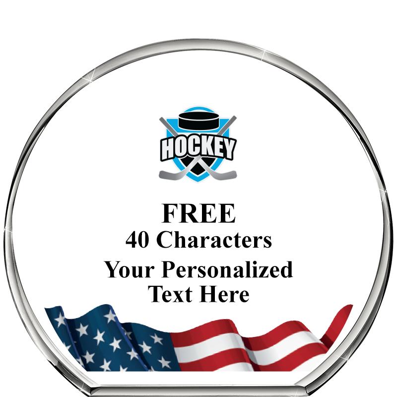 4"FLAG STANDING CIRCLE PPRWGHT