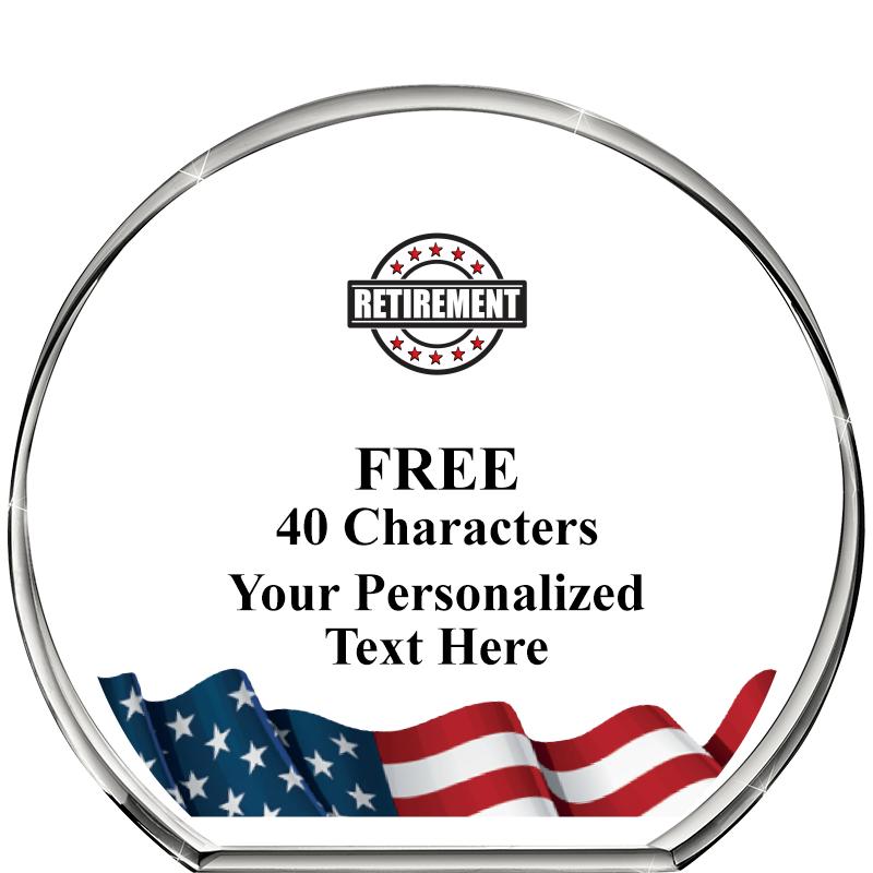 4"FLAG STANDING CIRCLE PPRWGHT