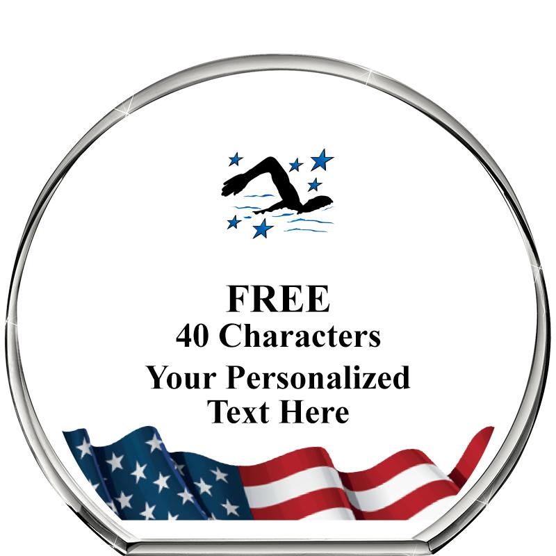 4"FLAG STANDING CIRCLE PPRWGHT