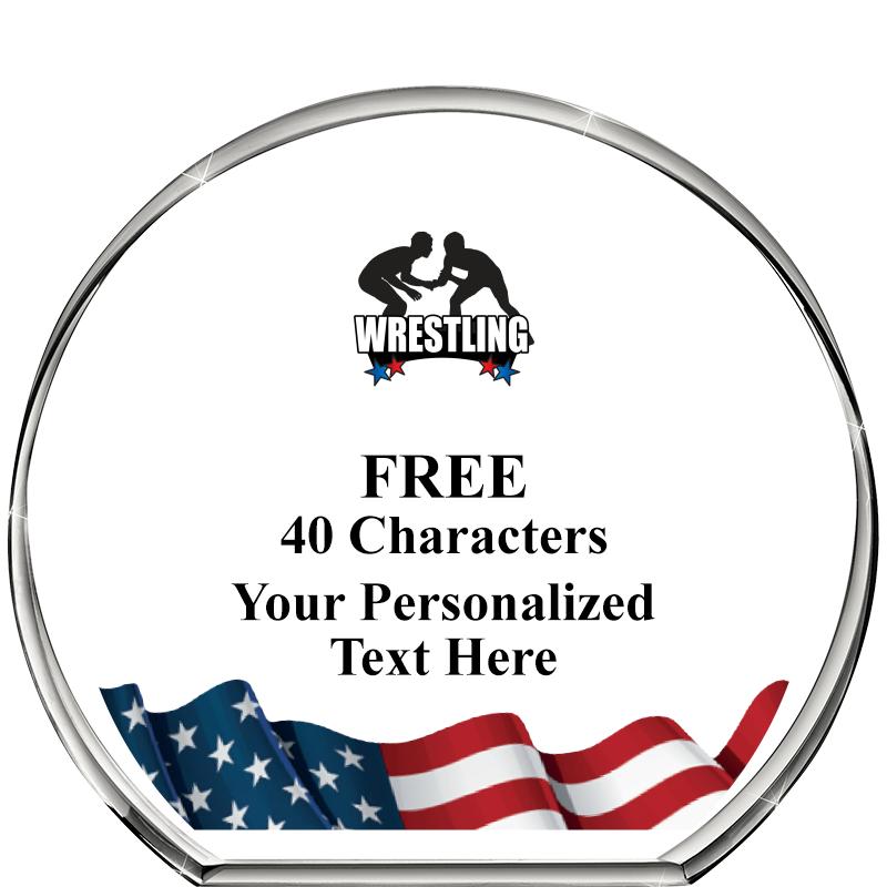 4"FLAG STANDING CIRCLE PPRWGHT