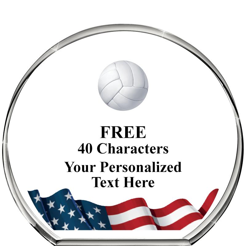 4"FLAG STANDING CIRCLE PPRWGHT