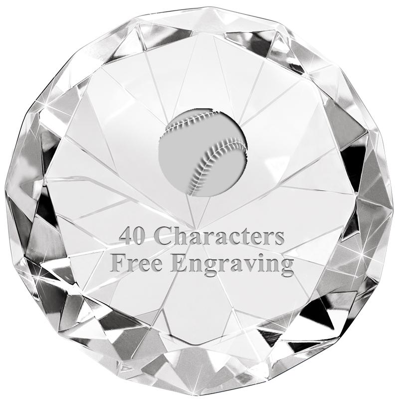 CLEAR 80CT DIAMOND PAPERWEIGHT