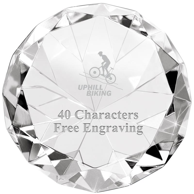 CLEAR 80CT DIAMOND PAPERWEIGHT