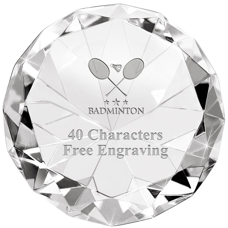 CLEAR 80CT DIAMOND PAPERWEIGHT