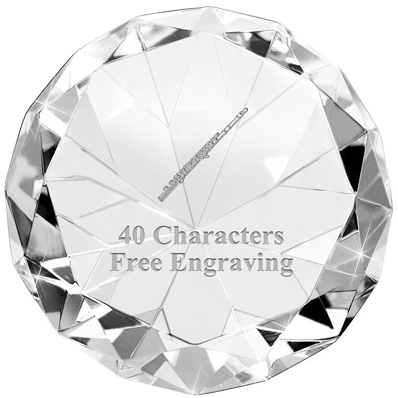 CLEAR 80CT DIAMOND PAPERWEIGHT