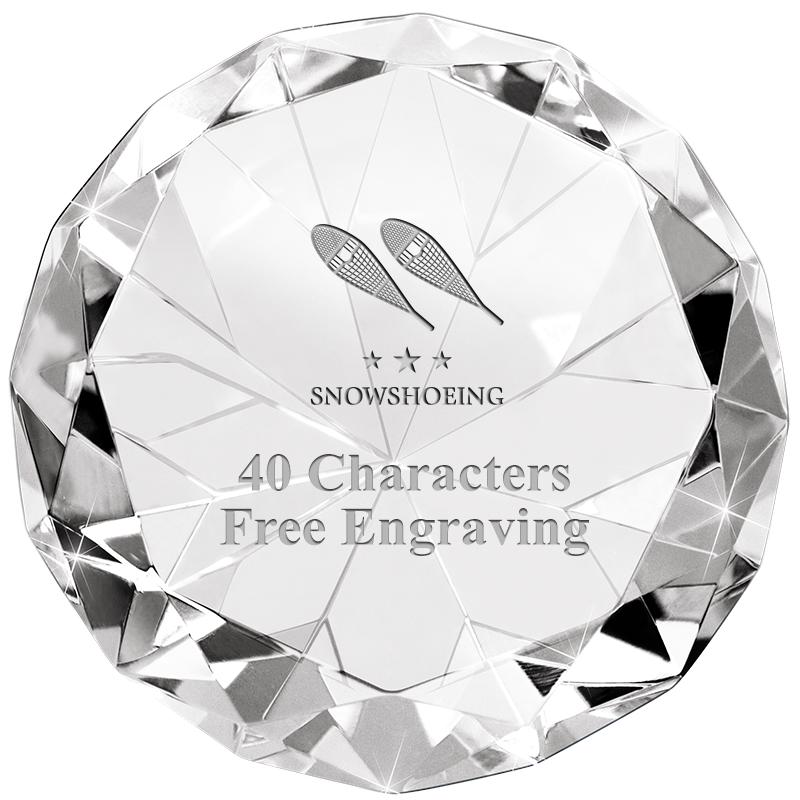 CLEAR 80CT DIAMOND PAPERWEIGHT