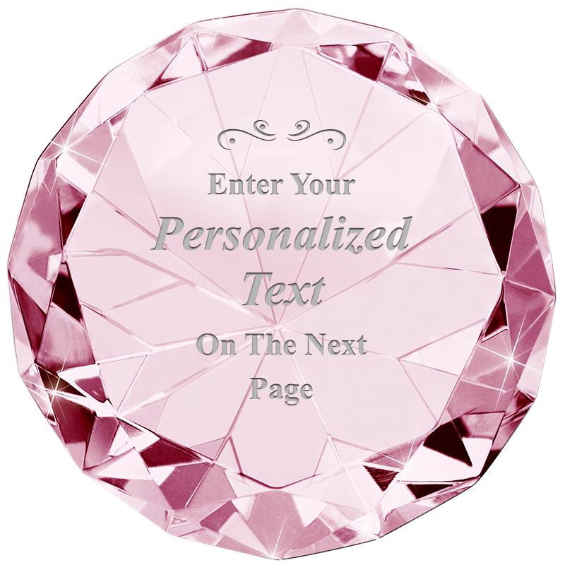 PINK 80CT DIAMOND PAPERWEIGHT
