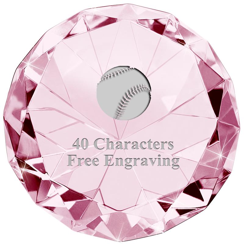 PINK 80CT DIAMOND PAPERWEIGHT