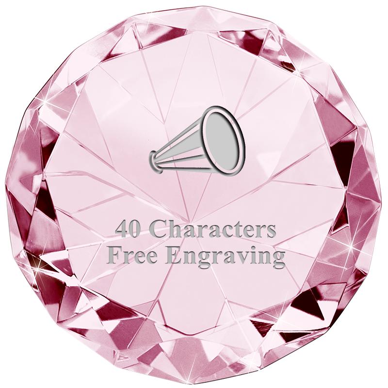 PINK 80CT DIAMOND PAPERWEIGHT