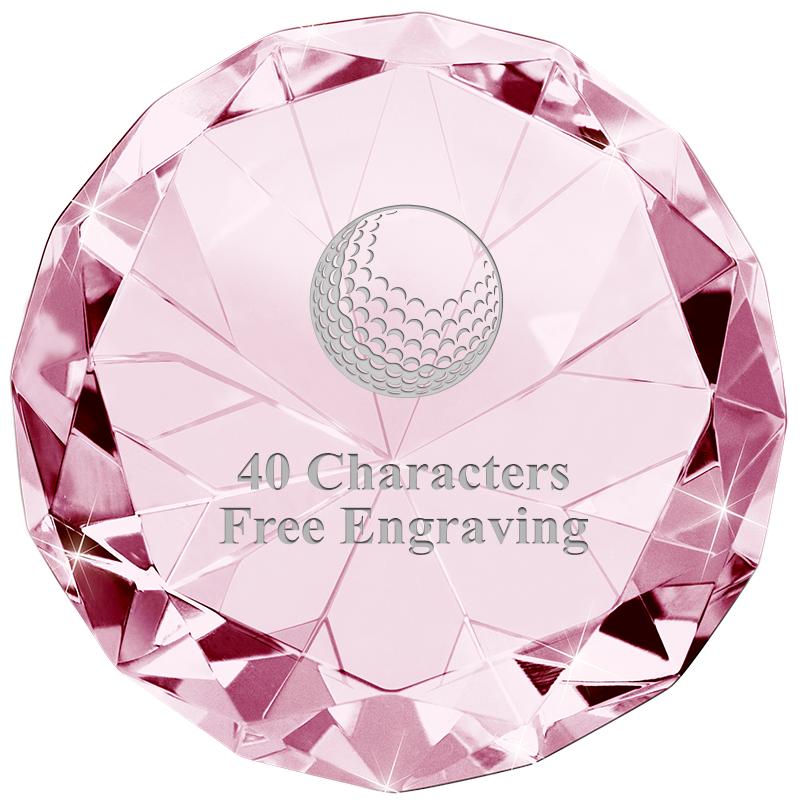 PINK 80CT DIAMOND PAPERWEIGHT