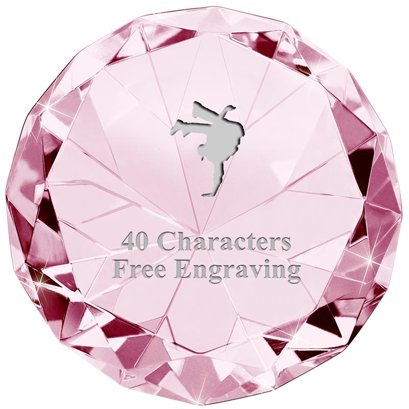 PINK 80CT DIAMOND PAPERWEIGHT