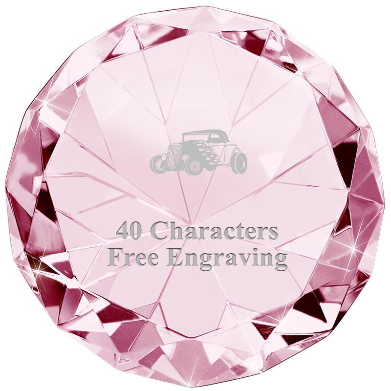 PINK 80CT DIAMOND PAPERWEIGHT