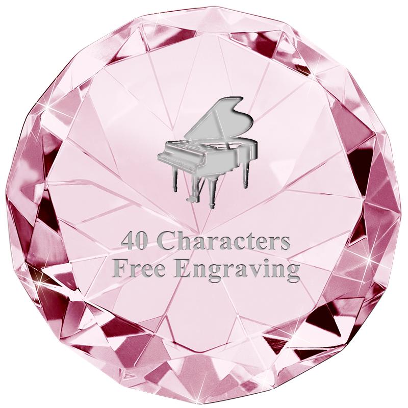 PINK 80CT DIAMOND PAPERWEIGHT