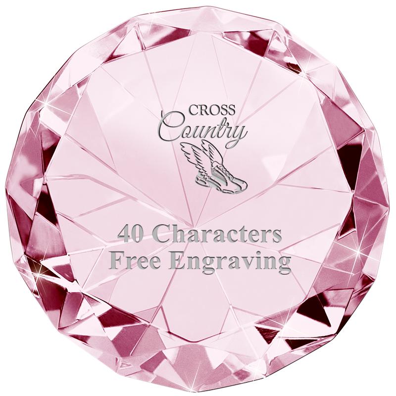 PINK 80CT DIAMOND PAPERWEIGHT